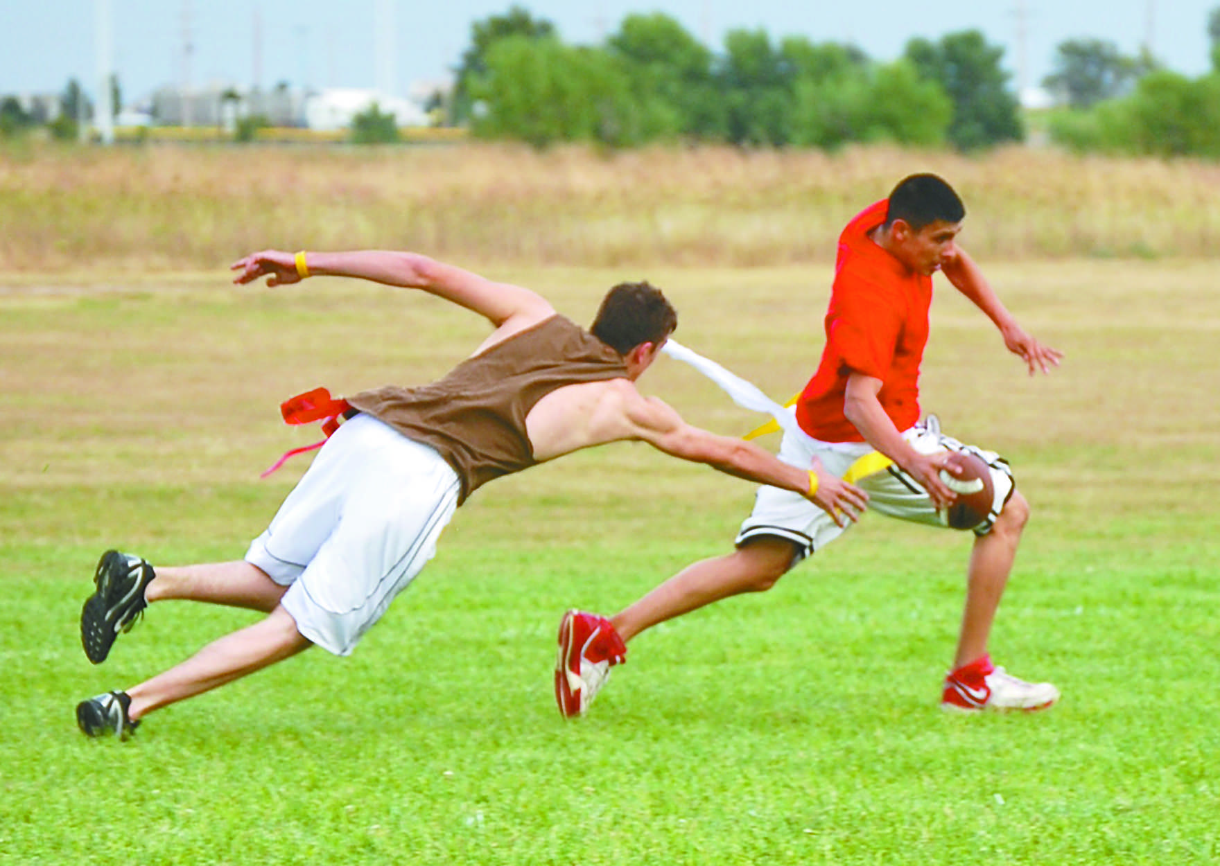 Students hit gridiron