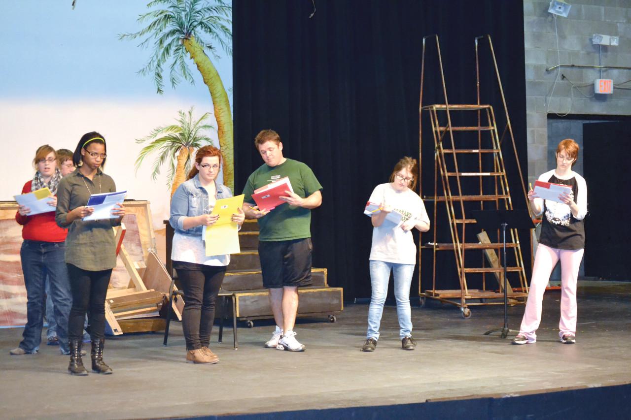 Cast prepares for outer space play