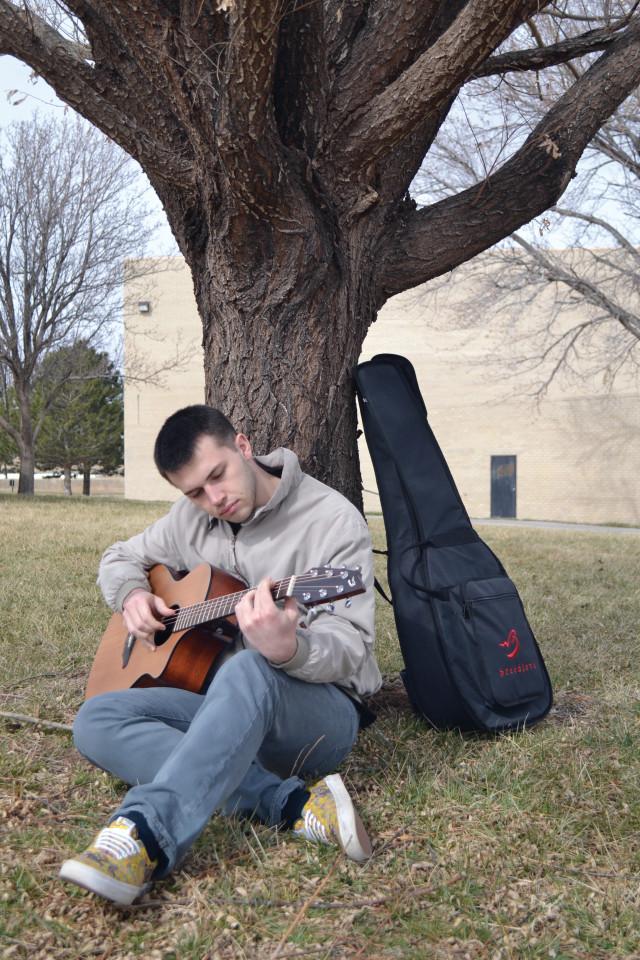 Crusader photo/Kim Nguyen Seward student, Nathaniel James Lee, an associates degree major in music education is involved in choir and band for SCCC/ATS. 