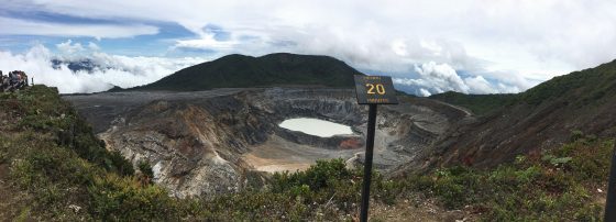 The view from the top of a crater in Costa Rica. SCCC's Field Biology class took a trip as part of their studies over the summer.