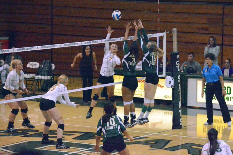 Lady Saints take down Garden City Busters in 3-0 sweep