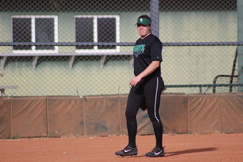 Pitcher Sydney Epp gets ready to make her move on the field.  