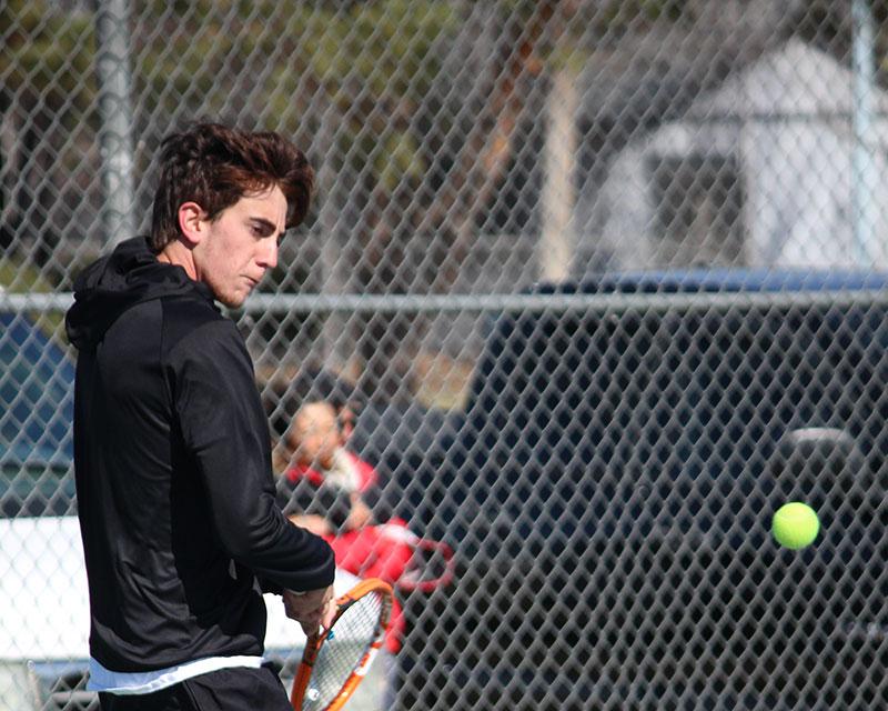 Freshman Renato Santos,   plays defense against Bethel. 