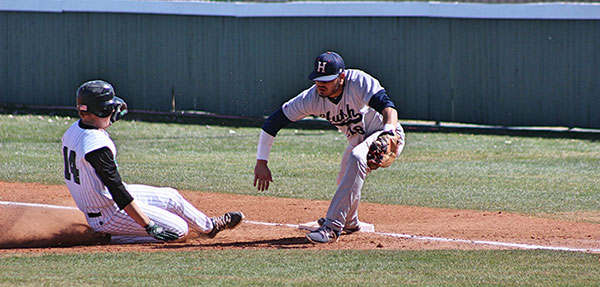 Rookie Jacob Nielsen, hustled back to a respectable starting point to abstain from getting an out for the saints.