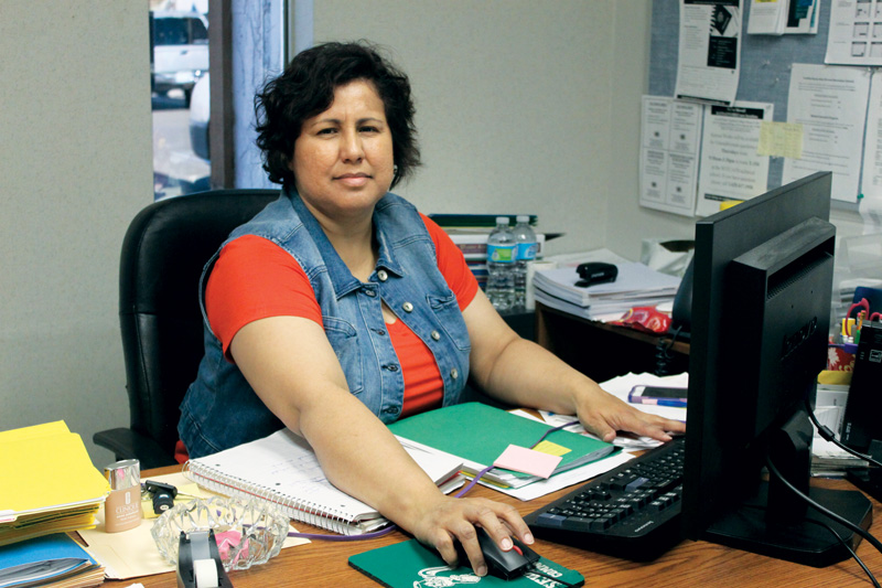 Sonia Hernández, STEM Education Specialist, works hard from making student schedules to teaching in the classroom herself. Hernandez came to Liberal and studied at the Colvin Center and eventually made her way up into a job with the college as the Spanish and Stem Education Specialist. 