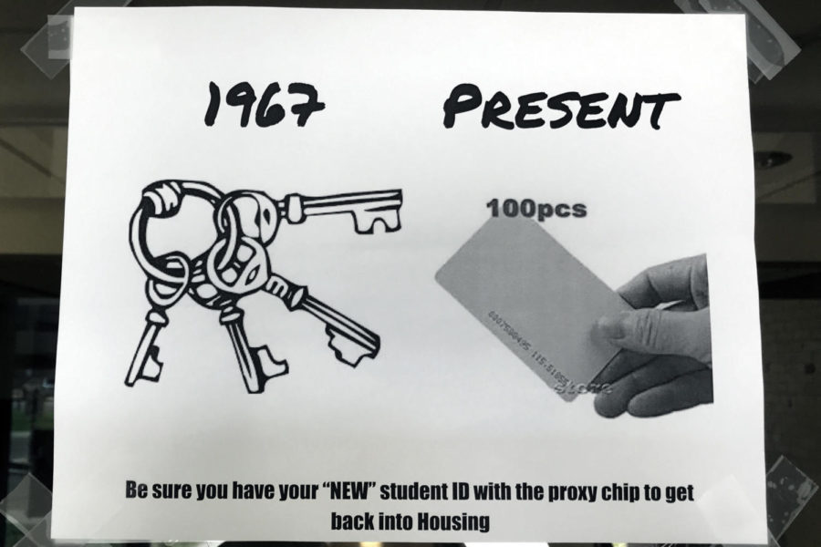 This+reminder+is+posted+on+the+doors+at+the+SLC+to+remind+students+to+keep+their+new+ID+with+them.+If+students+do+not+have+their+ID%2C+they+will+be+locked+out+of+housing.