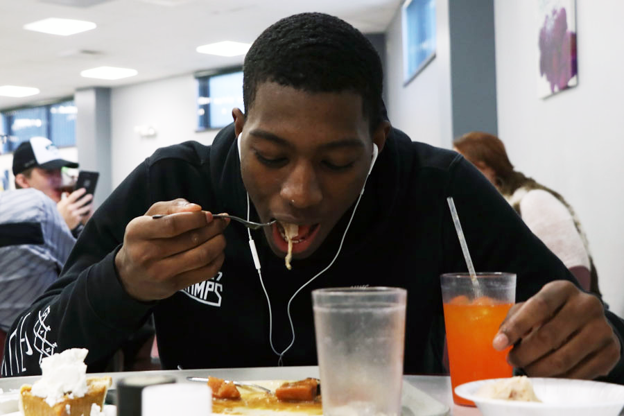 Jamel Horton was a big fan of the turkey that was given. “The turkey was really good. Also, the cherry pie easily won out of all the food that was given,” Horton said. 