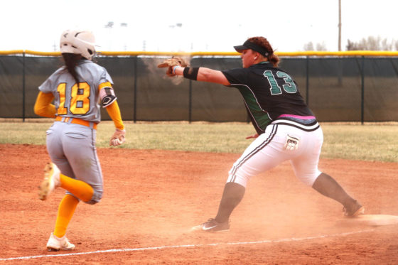 Lady Saints Softball remains undefeated in conference