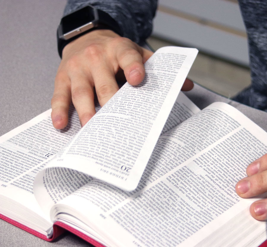 Its easy to fit in a short devotional each day for members of SCCCs Campus Messengers for Christ now that its all done via an App and text messaging.