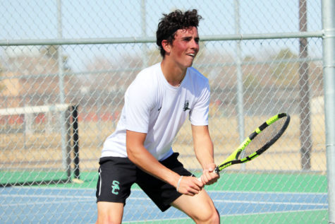 Saints and Lady Saints tennis defeats Cowley