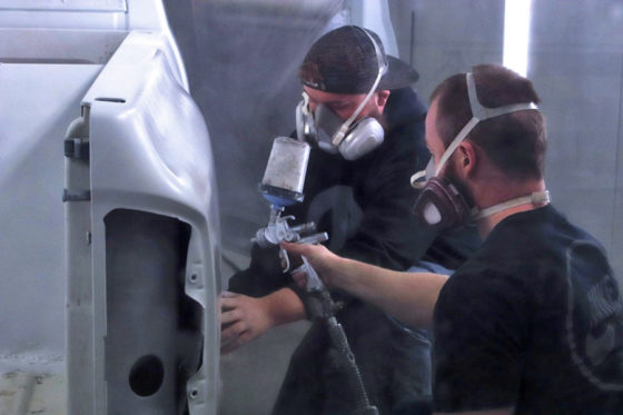 Photo Essay: Students get hands-on experience with auto body projects