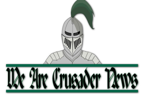Crusader News unveils a new masthead and social media icons. SCCC graphic design student Taycee Ruiz created the design. She made a t-shirt design such as this one, as well as the new header that youll find at the top of the website. Check out the new social media icons on our facebook, instagram and twitter pages.