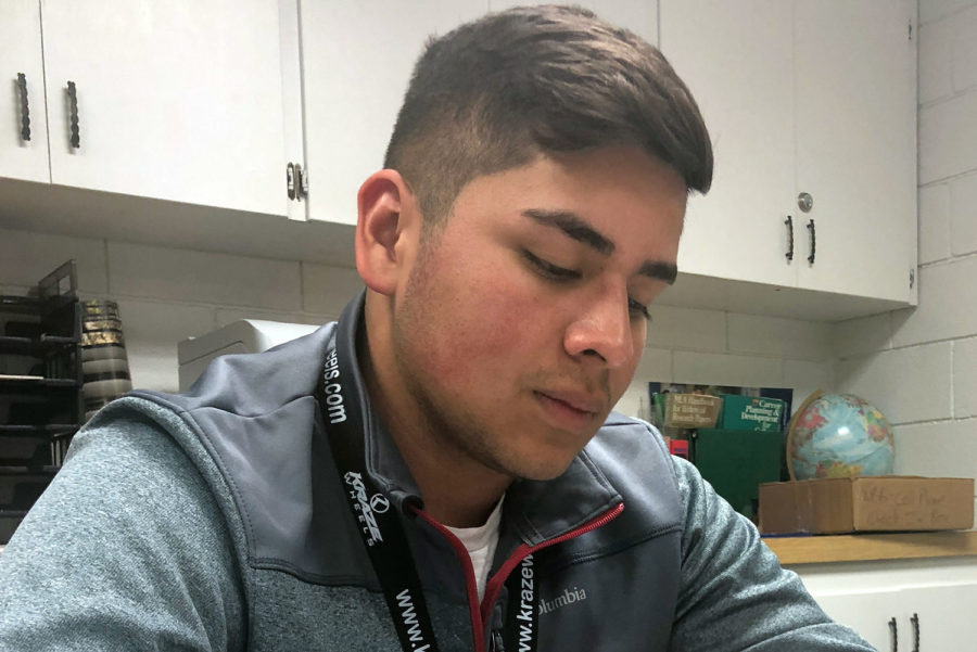 Miguel Perez, a freshman pre-engineering major from Ulysses, Kansas chose pre-engineering as his major because of the impact that his simple engineering classes in high school had on him.