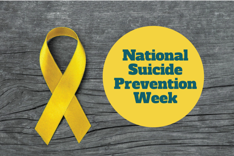 SCCC is giving out yellow ribbons for Nation Suicide Awareness Month.