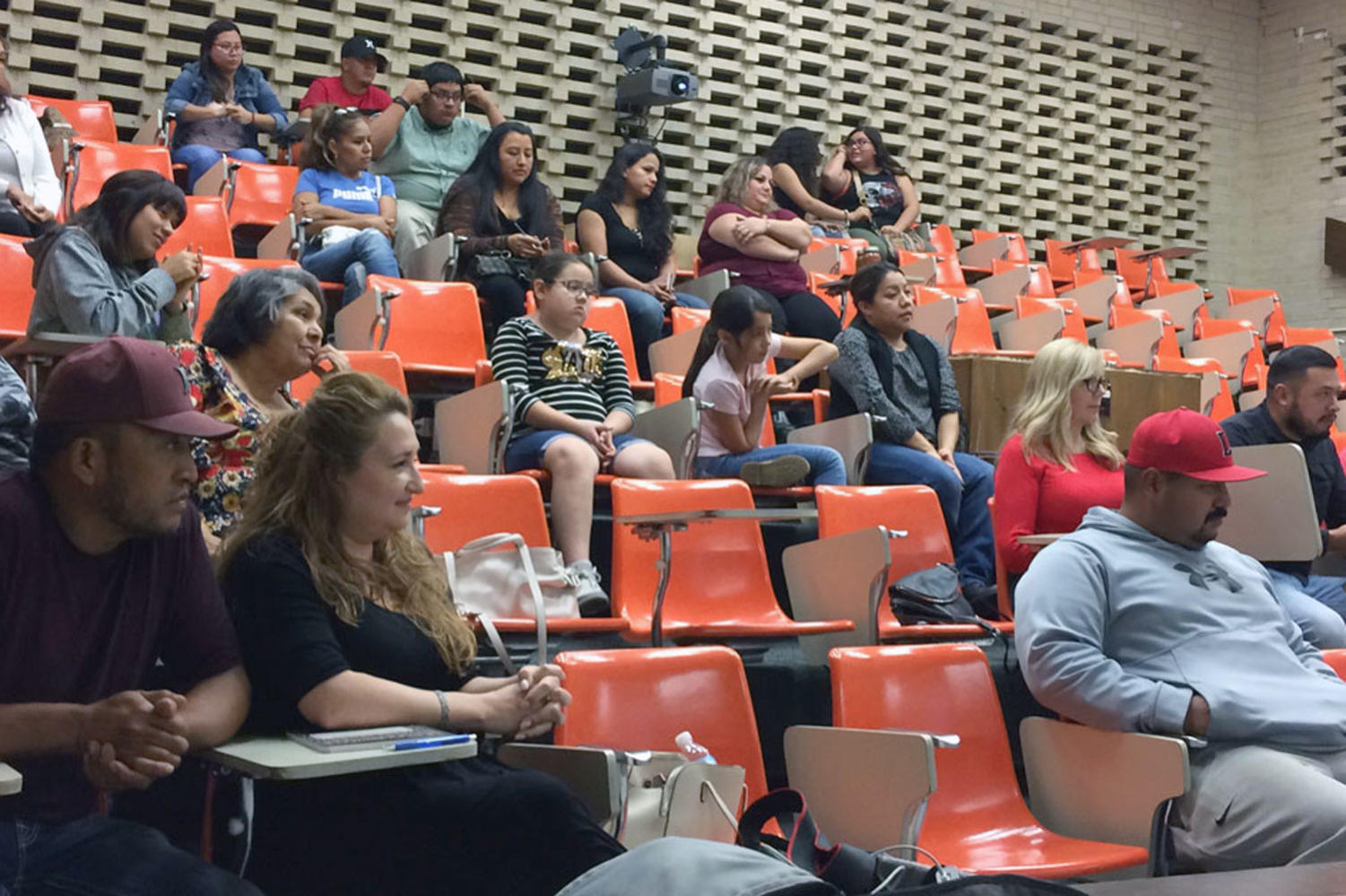 Many people gathered at SCCC to gain some information about immigration and what immigrants can do to help themselves or other love ones who might be deported and doesn't know what to do.