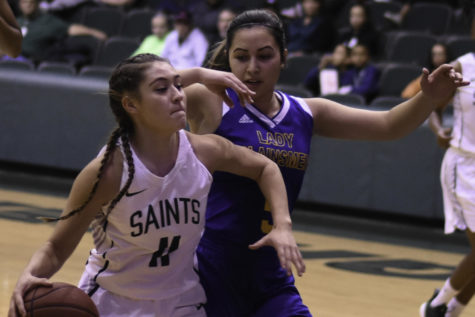 Lady Saints win two of three