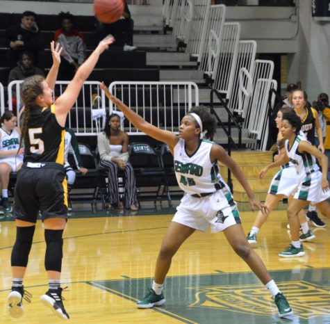 Lady Saints dominate with threes