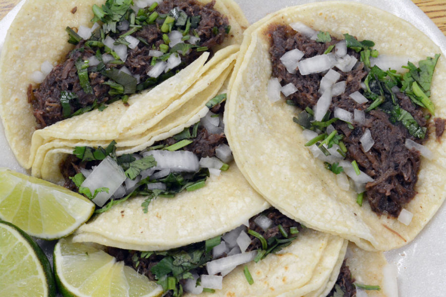 At las delicias, a taco plate is $6 and comes with five tacos, salsa and limon.