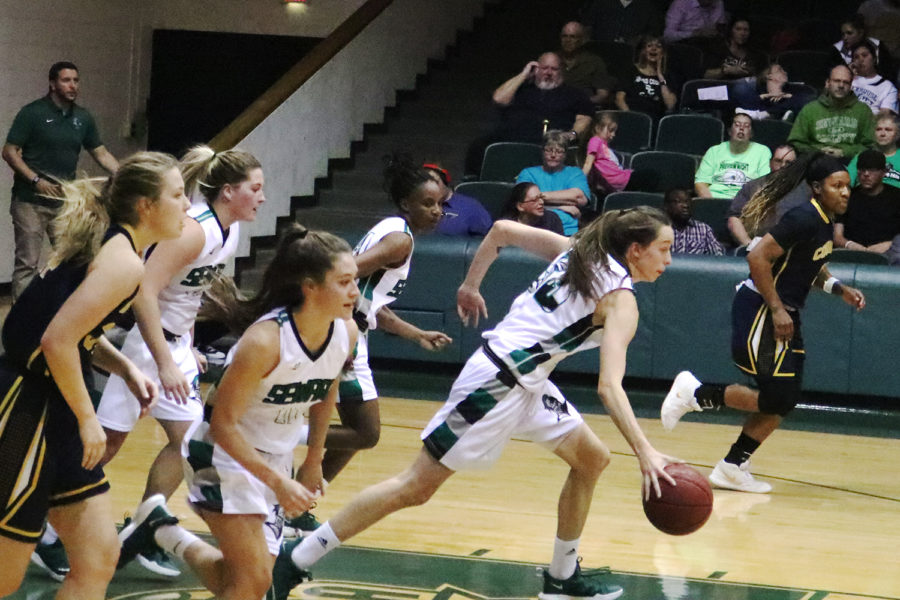 Lady Saints scare crowd with a close win