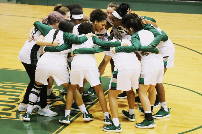 “OO AH AH AY AY TURN UP” is how the Lady Saints get ready before tip off!! Seward County is on a 16 game winning streak.