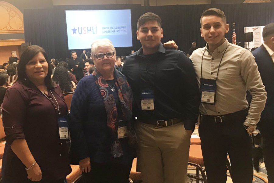 HALO attended the United States Hispanic American leadership conference. Sponsors, Frances Brown, Patsy Fischer, and two HALO members Miguel Perez, Bryan Erives attended.