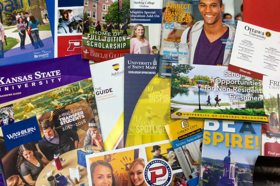 SCCC offers students a chance to transfer to larger universities, many of these that are in Kansas. These pamphlets can be found in front of the student success center. 