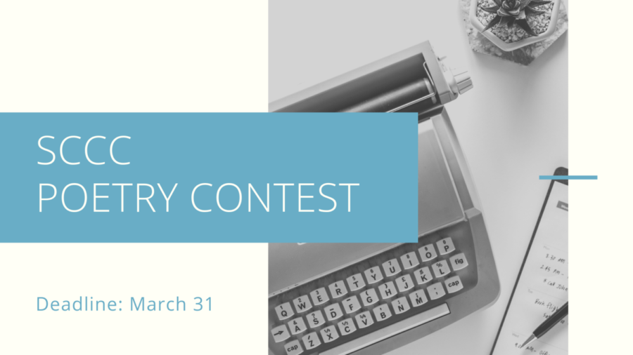 The annual poetry contest is taking entires until March 31. Students can win prizes.