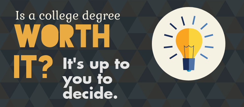 Earning a college degree is more than just studying and passing classes. It's about time and effort, but only you can decide your future career path. (Photo illustration)