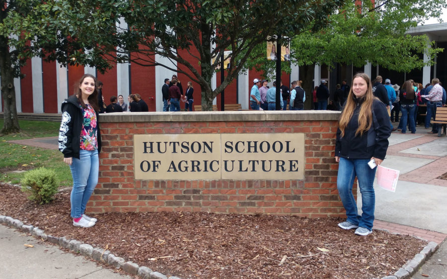 Sophomore biology major Madison Hall and freshman behavioral sciences major Molleigh McCormack attended the North American Colleges and Teachers of Agriculture Student Judging Contest at Murray State University in Murray, Kentucky. The Agriculture department has competed in NACTA every spring semester. 