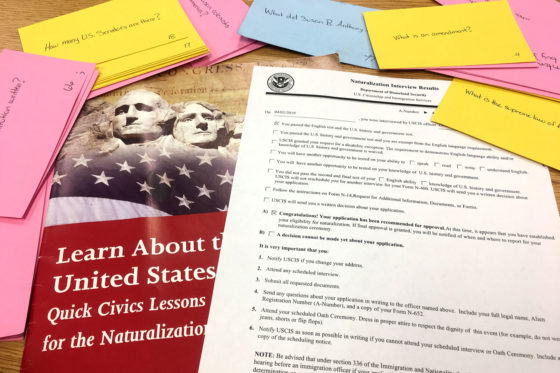 SCCC classes help community members earn their citizenship