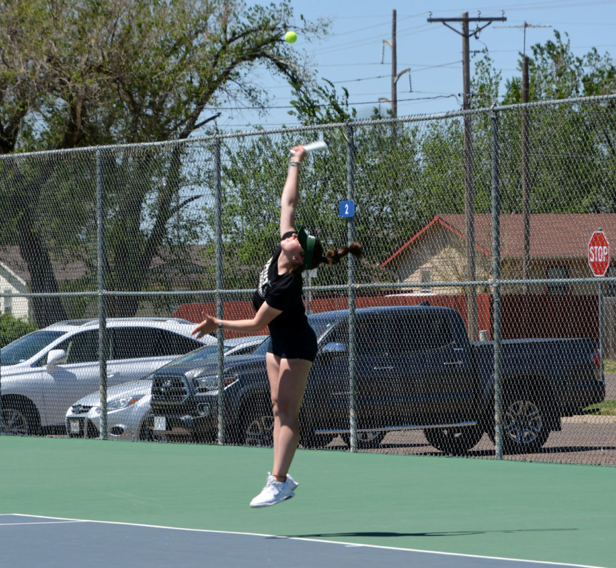 Freshman Sofia Belluco played in singles against Gwendolen Sior of Barton Community College. Belluco ended up winning singles by 6-2 and 6-1. 
