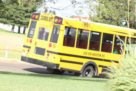 Hugoton High School transports high school students to Seward County Community College every morning for them to attend their concurrent classes on campus.