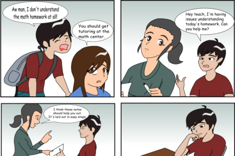 A new original cartoon will be featured in Crusader. Luis Martinez, a graphic design student, will depict student life in