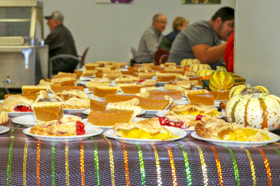 Pumpkin pie is a must have on Thanksgiving, especially during the free Thanksgiving lunch Seward County Community College put on for the community and students. 