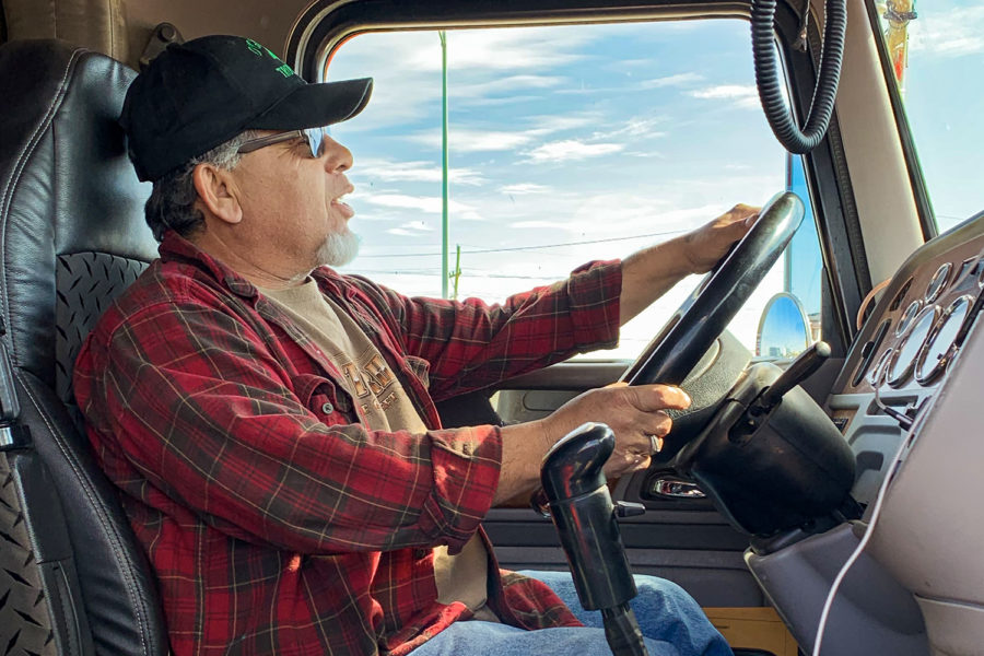 Phillip Jacobs, trucker for OGrady Trucking, spends most of his life on the road. He has been in the profession for about 40 years now. His favorite part of the job is traveling and meeting new people, which seems to be common among other truckers as well. 