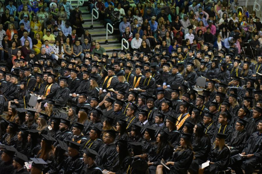 This years commencement ceremony for the class of 2020 will look nothing like this, as cancellations happened due to COVID-19. A video will be uploaded this Saturday however, to recognize the efforts of the graduation class. 