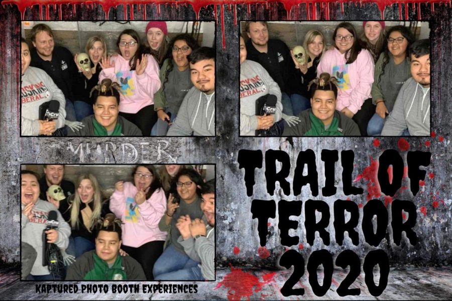 Crusader staff took the Trail of Terror together. Screaming together brings a team closer during the Halloween season.