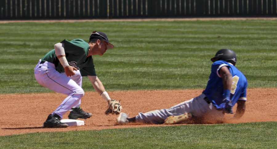 Baseball wins two, moves into second place