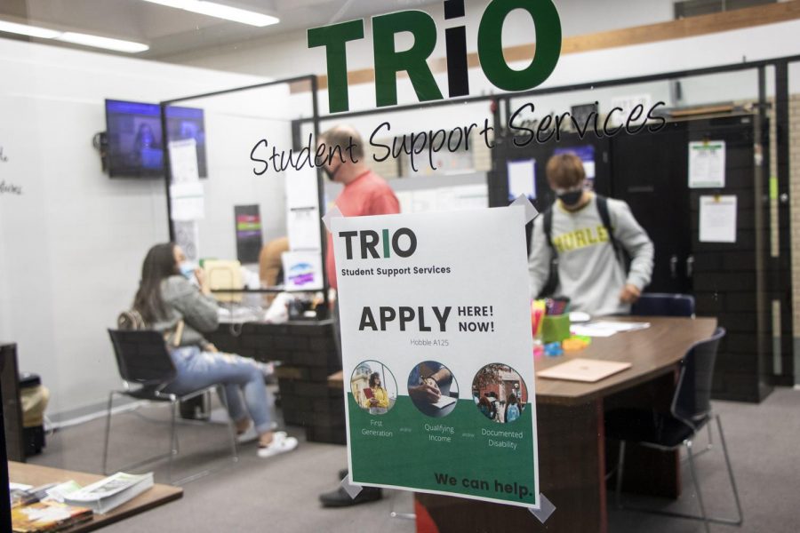 TRIO is a federally funded grant program that helps student in college. They offer tutoring, help navigating college and enrollment, transfer help and much more. The SCCC TRIO offices are located at A125, or across the hall from financial aid.