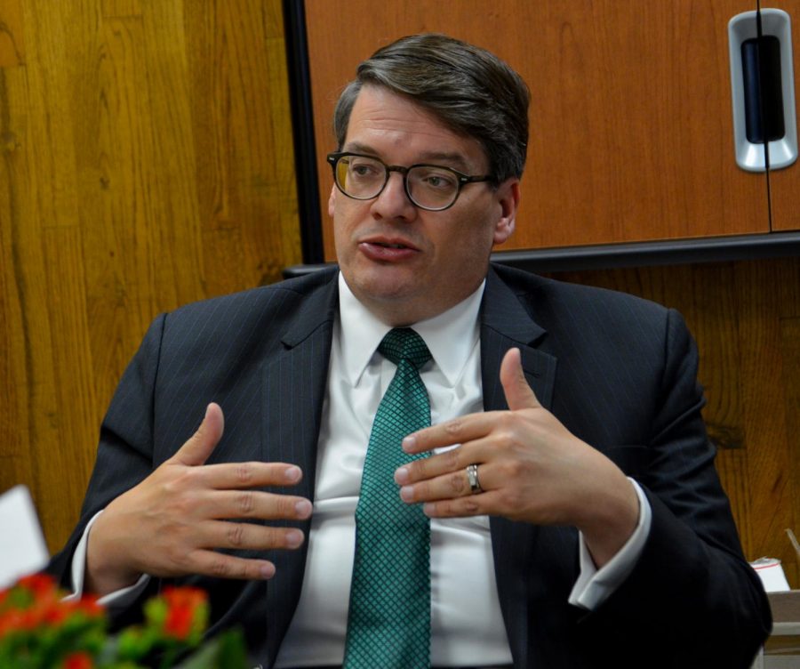 Greg Gunderson will be the 12th president that SCCC has had. Gunderson started his presidency on Dec. 1 and he had a very busy day with all of the meetings he had to go to but he is still excited that he was chosen to be the president of SCCC.   