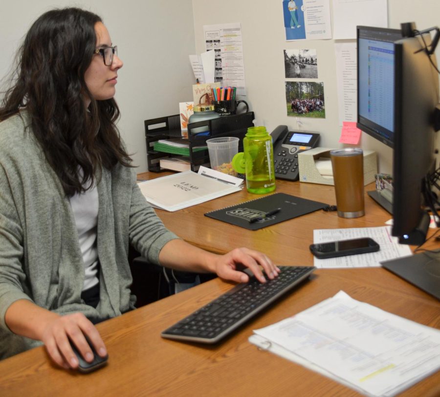 At SCCC Hernandez is a SSS Academic and Career Service Advisor. For her job, she helps students pick classes based on their major and on what will transfer to their next school.