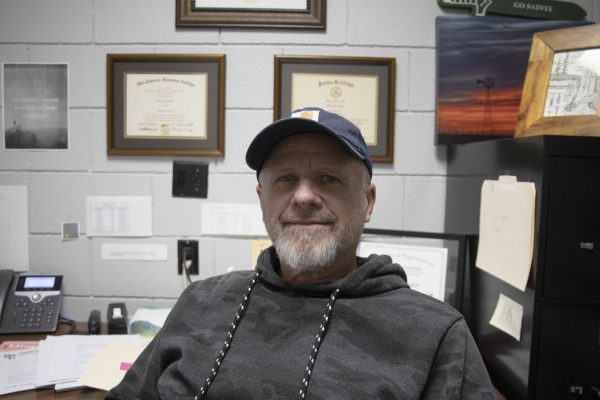 Russell Reglin, an instructor at Seward County Community College, teaches principles of sociology and abnormal physiology, helping students gain knowledge about human behavior and societal influences.