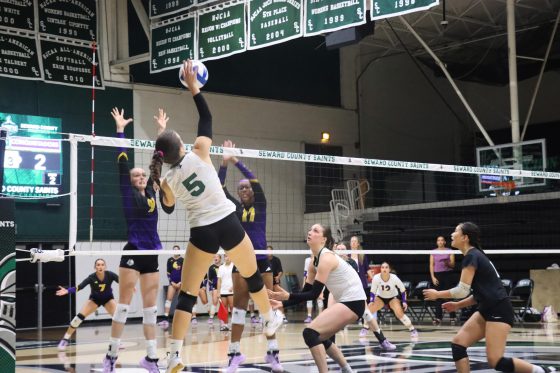 Lady Saints lose against Dodge City’s Conquistadors 0-3.