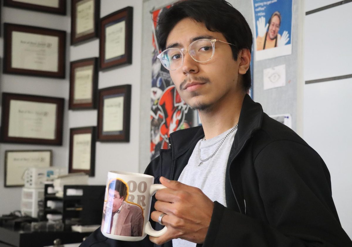 Jesus Holguin, majoring in general education, will be buff and eat good by graduation. He also wants to improve his musician skills this year. 