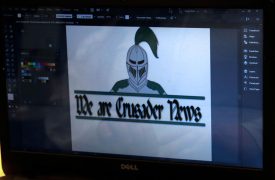 Aside from creating the new Crusader logo, Ruiz also created a logo that will be put on Crusader’s t-shirts. The new Crusader logo sets the club apart from other organizations and clubs on campus.