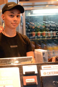 Elias West has been working at Chipotle for four years. West says he loves his job and serving their customers.