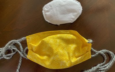The finished product is a protective mask with a filter, which are both reusable and washable. The CDC has recommended for everyone to wear any type of protective facial gear.