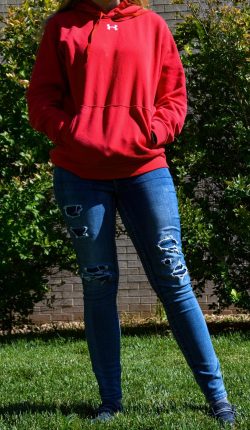 Sweatshirts and sweatpants are great basics because you can mix and match pieces or layers with other articles of clothing. Although it may be pricer at first, Nike and Adidas are great places to get sweat sets from because they will last a lifetime.