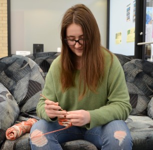 Piper likes to crochet in class so then she can focus better. She says that as long as her hands are busy it helps her focus better on what the teacher is talking about.